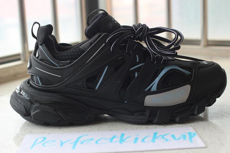 PK God exclusive Balencia Paris Track Sneakers Black Blue letter best version ready to ship